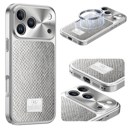 For iPhone 18 Pro / 17 Pro Magnetic Case Snake Pattern Anti-Scratch PU Leather + PC + TPU Phone Cover