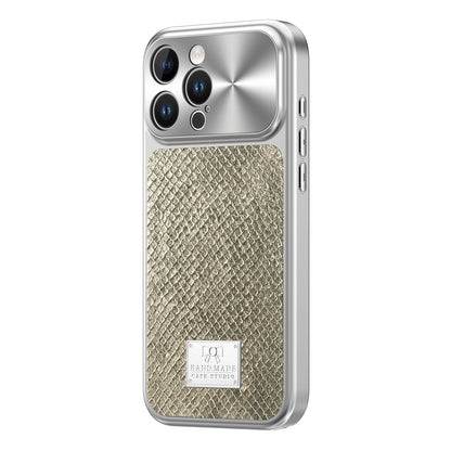 For iPhone 16 Pro Magnetic Case Snake Pattern Anti-Scratch PU Leather + PC + TPU Phone Cover