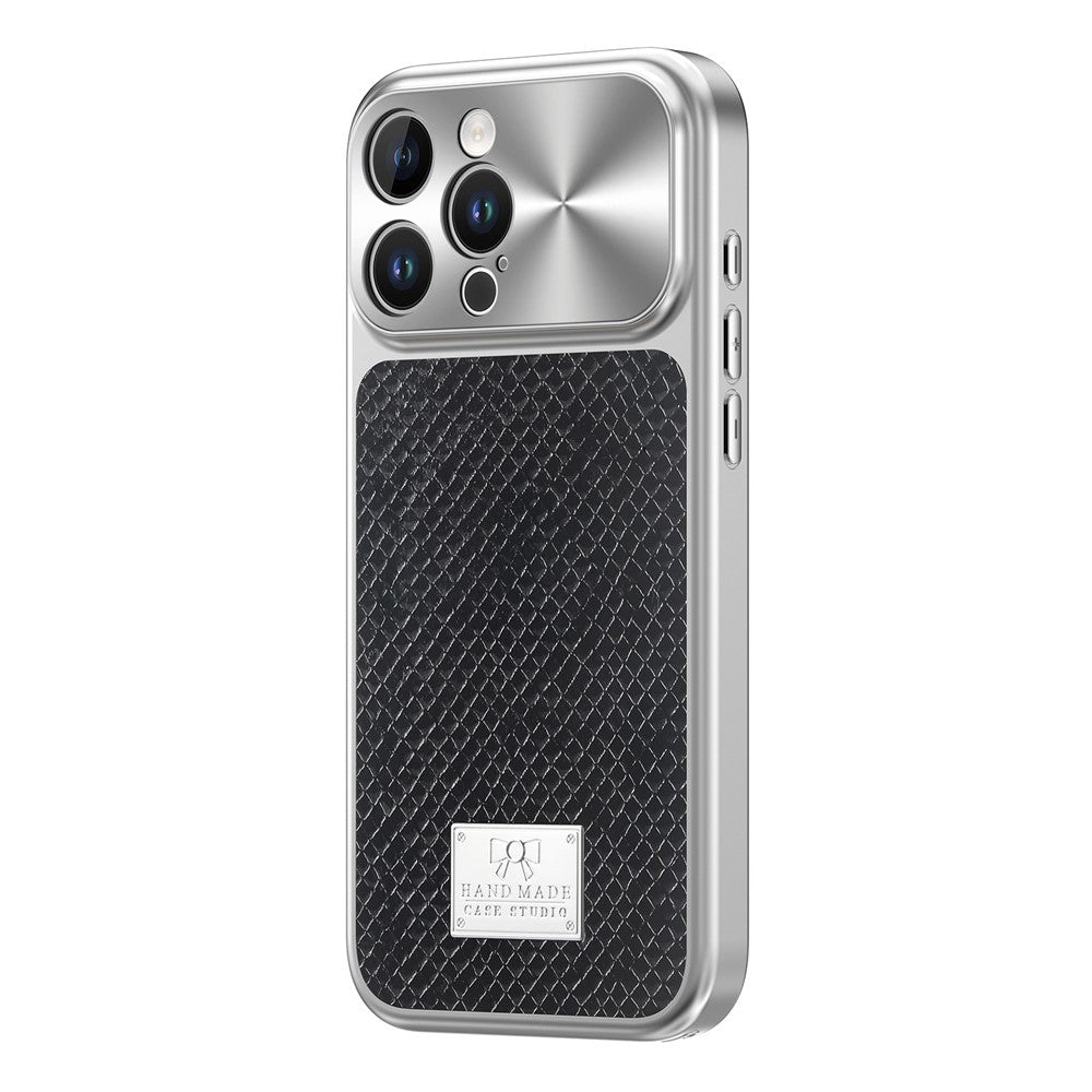 For iPhone 16 Pro Max Magnetic Case Snake Pattern Anti-Scratch PU Leather + PC + TPU Phone Cover