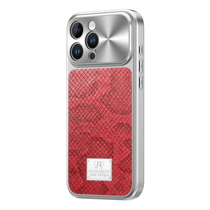 For iPhone 16 Pro Max Magnetic Case Snake Pattern Anti-Scratch PU Leather + PC + TPU Phone Cover