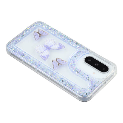 For Samsung Galaxy S26+ Case DIY Butterfly Glitter Epoxy Soft TPU Phone Back Cover