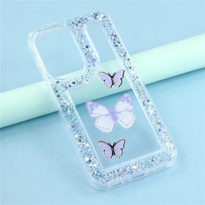 For Samsung Galaxy S26+ Case DIY Butterfly Glitter Epoxy Soft TPU Phone Back Cover