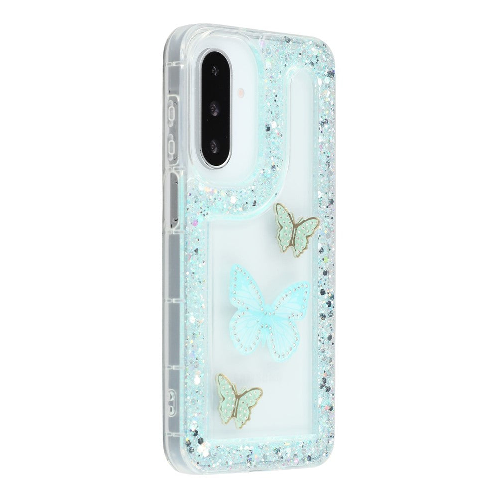 For Samsung Galaxy S26+ Case DIY Butterfly Glitter Epoxy Soft TPU Phone Back Cover