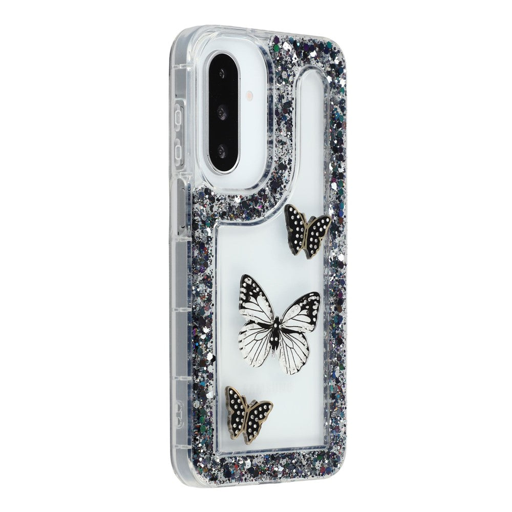 For Samsung Galaxy S26+ Case DIY Butterfly Glitter Epoxy Soft TPU Phone Back Cover