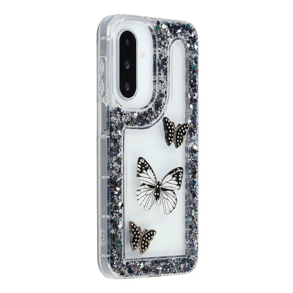 For Samsung Galaxy S26+ Case DIY Butterfly Glitter Epoxy Soft TPU Phone Back Cover