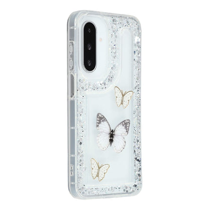 For Samsung Galaxy S26+ Case DIY Butterfly Glitter Epoxy Soft TPU Phone Back Cover