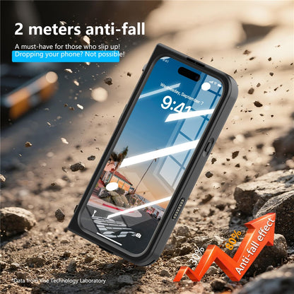 SHELLBOX for iPhone 17 Pro Max Waterproof Case IP68 2m Shockproof Phone Cover with Strap
