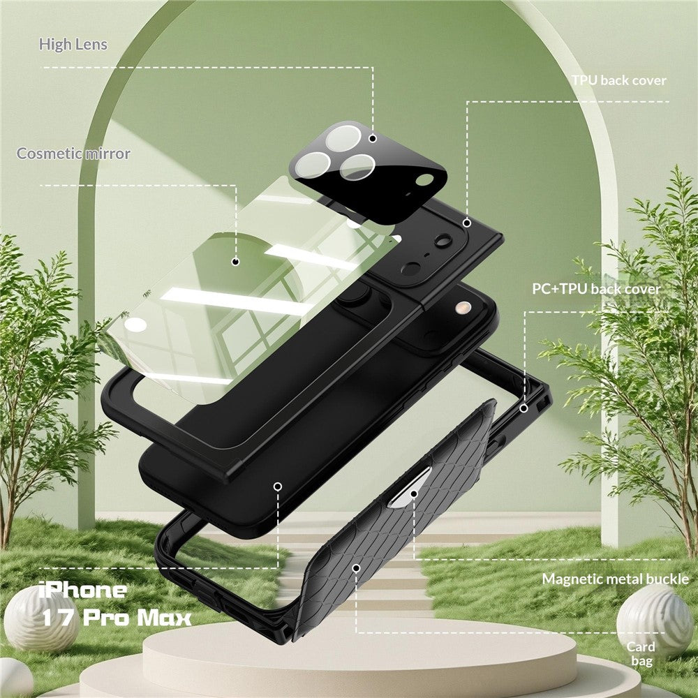 SHELLBOX for iPhone 17 Pro Max Waterproof Case IP68 2m Shockproof Phone Cover with Strap
