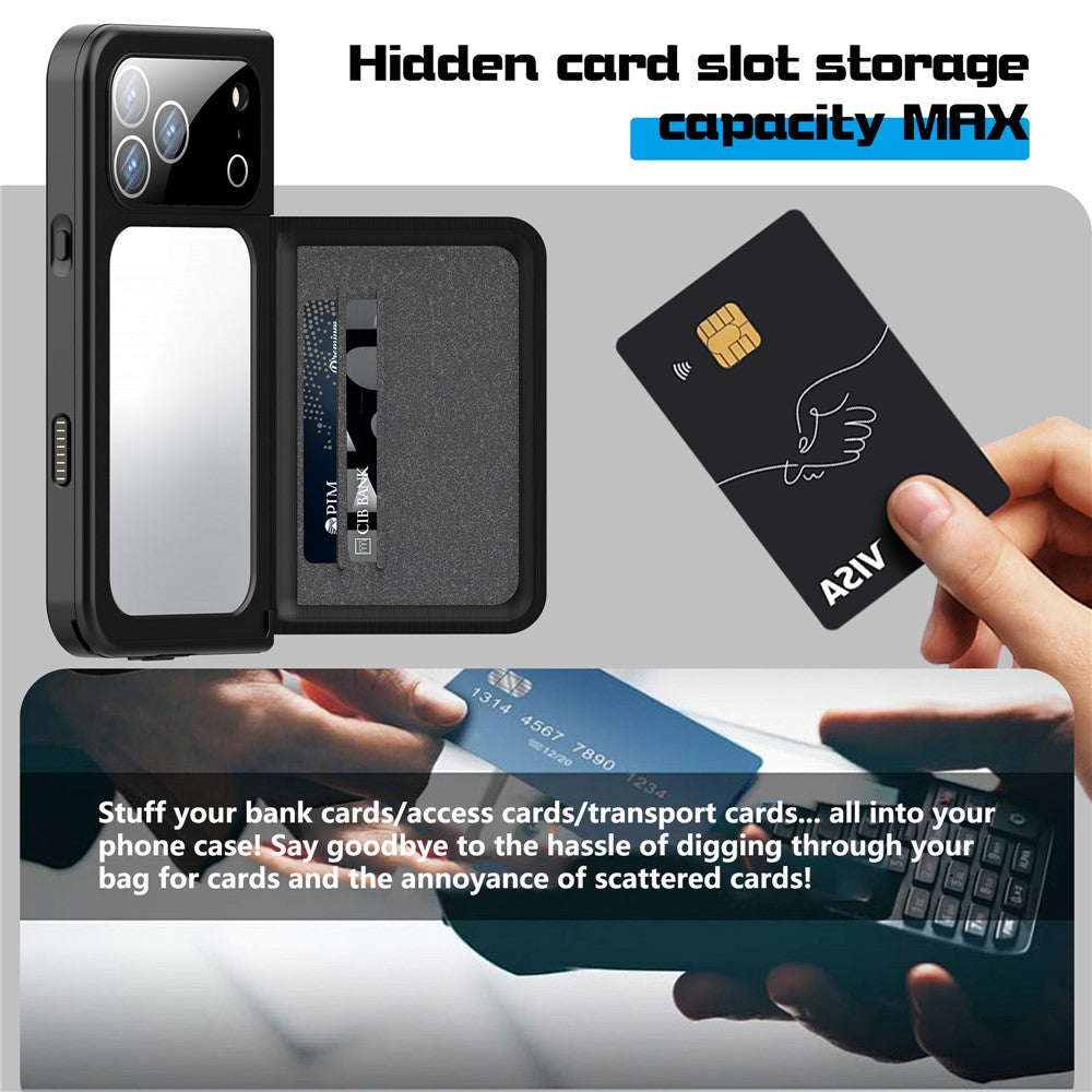SHELLBOX for iPhone 17 Pro Max Waterproof Case IP68 2m Shockproof Phone Cover with Strap