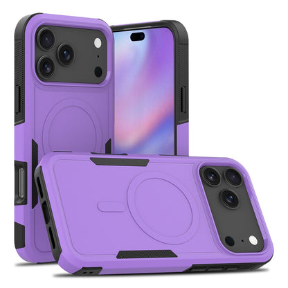For iPhone 17 Pro Max Magnetic Case Dual Layer PC TPU Shockproof Phone Cover