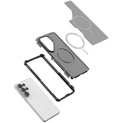 For Samsung Galaxy S25 Ultra Magnetic Case Shockproof Airbag PC+TPU Phone Cover