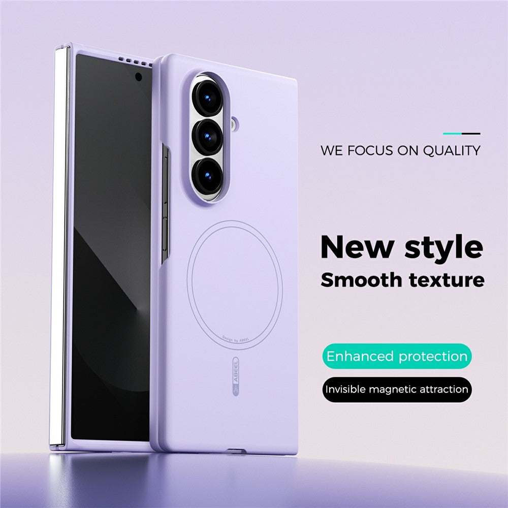 ABEEL Magnetic Case For Samsung Galaxy Z Fold8 Ultra Skin Touch Liquid Silicone Phone Back Cover