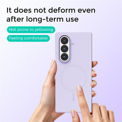 ABEEL Magnetic Case For Samsung Galaxy Z Fold8 Ultra Skin Touch Liquid Silicone Phone Back Cover