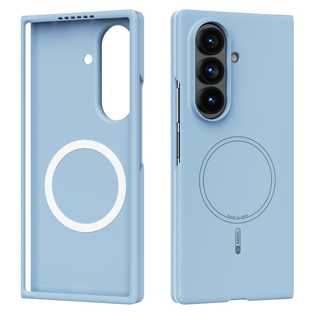 ABEEL Magnetic Case For Samsung Galaxy Z Fold8 Ultra Skin Touch Liquid Silicone Phone Back Cover