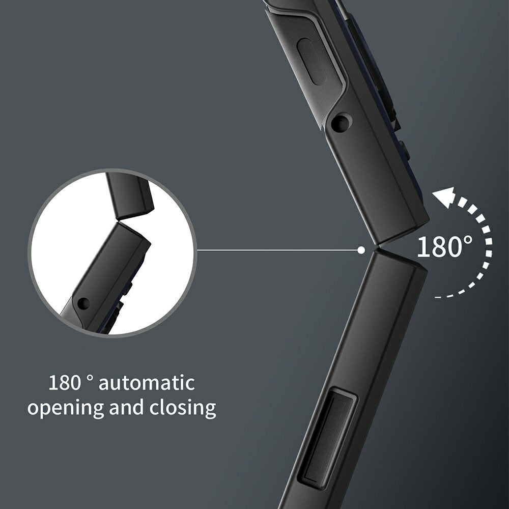 For Samsung Galaxy Z Fold8 Ultra Case with Slide Camera Lid PC + TPU Kickstand Phone Cover