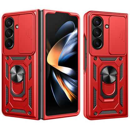 For Samsung Galaxy Z Fold8 Ultra Case with Slide Camera Lid PC + TPU Kickstand Phone Cover