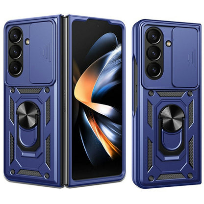 For Samsung Galaxy Z Fold8 Ultra Case with Slide Camera Lid PC + TPU Kickstand Phone Cover