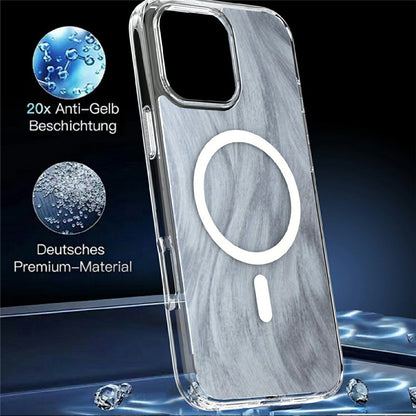 For iPhone 16 Pro Magnetic Case Foxtail Pattern TPU + Acrylic Shockproof Phone Cover