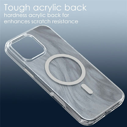 For iPhone 16 Pro Max Magnetic Case Foxtail Pattern TPU + Acrylic Shockproof Phone Cover