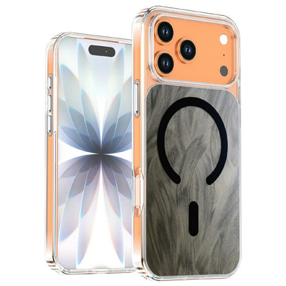 For iPhone 17 Pro Max Magnetic Case Foxtail Pattern TPU + Acrylic Shockproof Phone Cover
