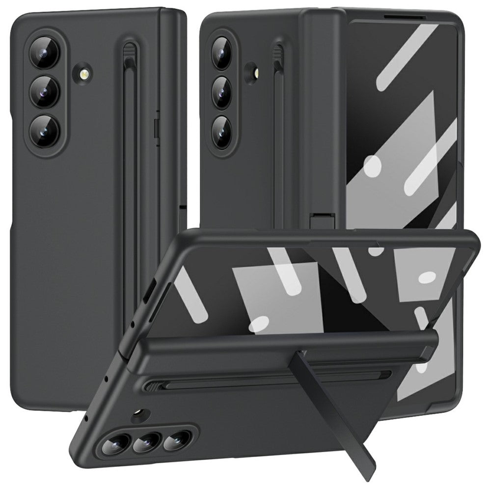 For Samsung Galaxy Z Fold8 Ultra Case Kickstand PC Phone Back Cover with Stylus and Tempered Glass Film