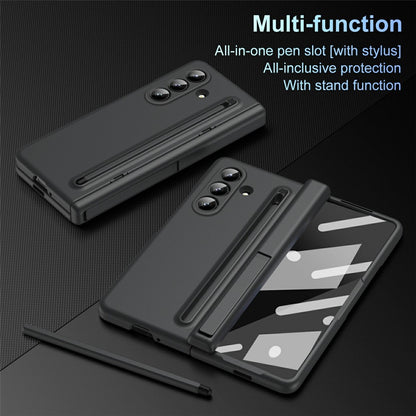 For Samsung Galaxy Z Fold8 Ultra Case Kickstand PC Phone Back Cover with Stylus and Tempered Glass Film