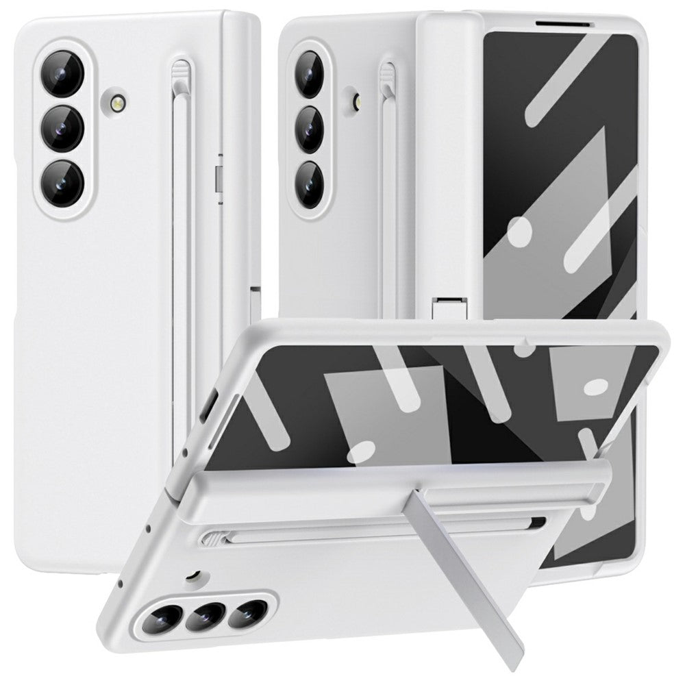 For Samsung Galaxy Z Fold8 Ultra Case Kickstand PC Phone Back Cover with Stylus and Tempered Glass Film