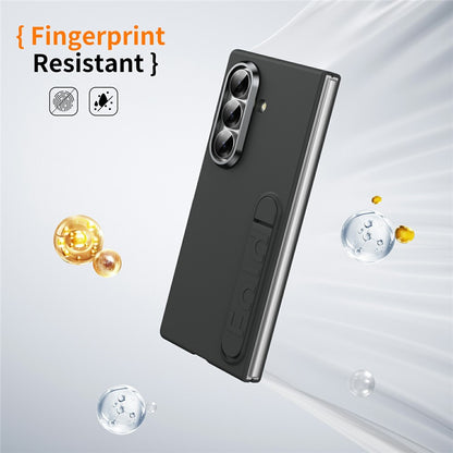 For Samsung Galaxy Z Fold8 Ultra Phone Case Kickstand PC Cover with Tempered Glass Screen Protector