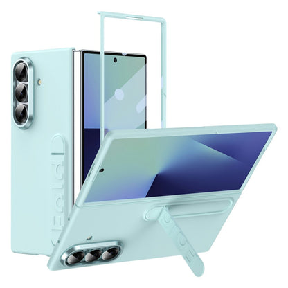For Samsung Galaxy Z Fold8 Ultra Phone Case Kickstand PC Cover with Tempered Glass Screen Protector