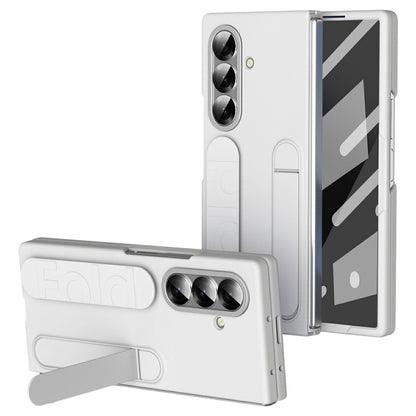 For Samsung Galaxy Z Fold8 Ultra Case with Tempered Glass Film Kickstand Wristband PC + Silicone Phone Cover