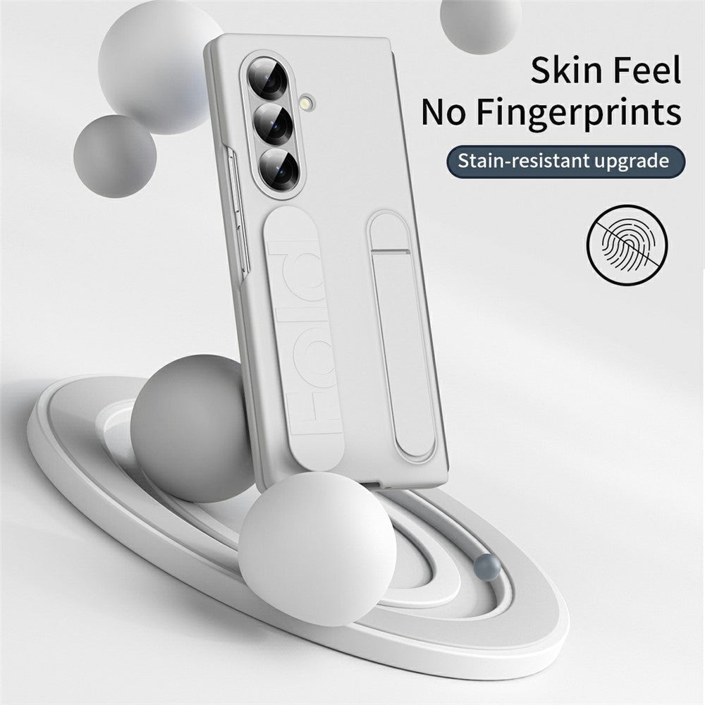 For Samsung Galaxy Z Fold8 Ultra Case with Tempered Glass Film Kickstand Wristband PC + Silicone Phone Cover