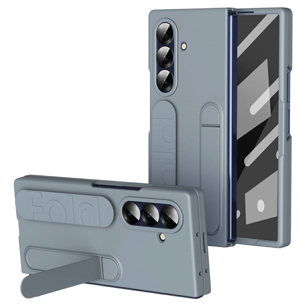 For Samsung Galaxy Z Fold8 Ultra Case with Tempered Glass Film Kickstand Wristband PC + Silicone Phone Cover