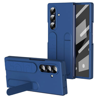 For Samsung Galaxy Z Fold8 Ultra Case with Tempered Glass Film Kickstand Wristband PC + Silicone Phone Cover