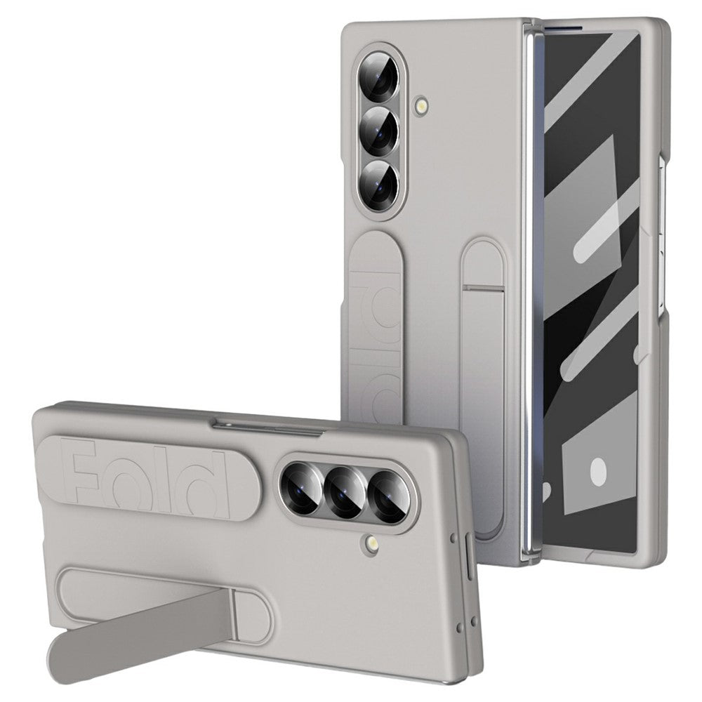 For Samsung Galaxy Z Fold8 Ultra Case with Tempered Glass Film Kickstand Wristband PC + Silicone Phone Cover