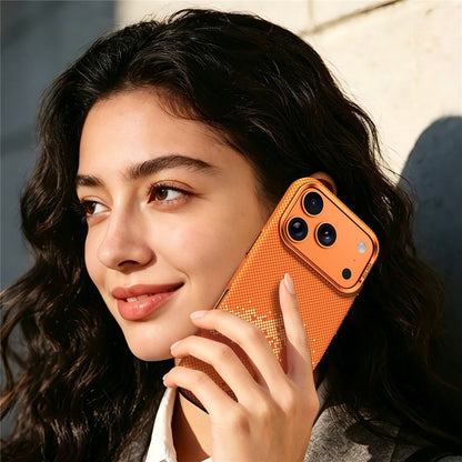 SULADA for iPhone 17 Pro Max Case Golden Mountain Pattern Skin-Feel Hard PC Slim Phone Cover