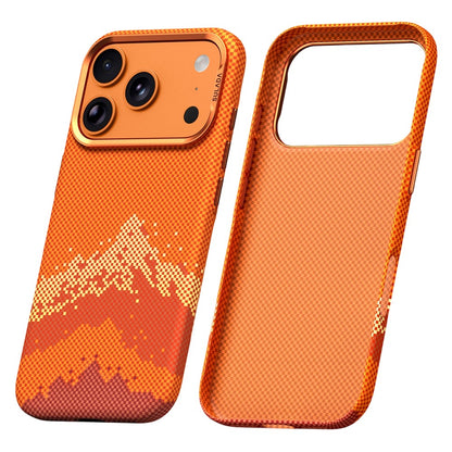 SULADA for iPhone 17 Pro Case Golden Mountain Pattern Skin-Feel Hard PC Slim Phone Cover