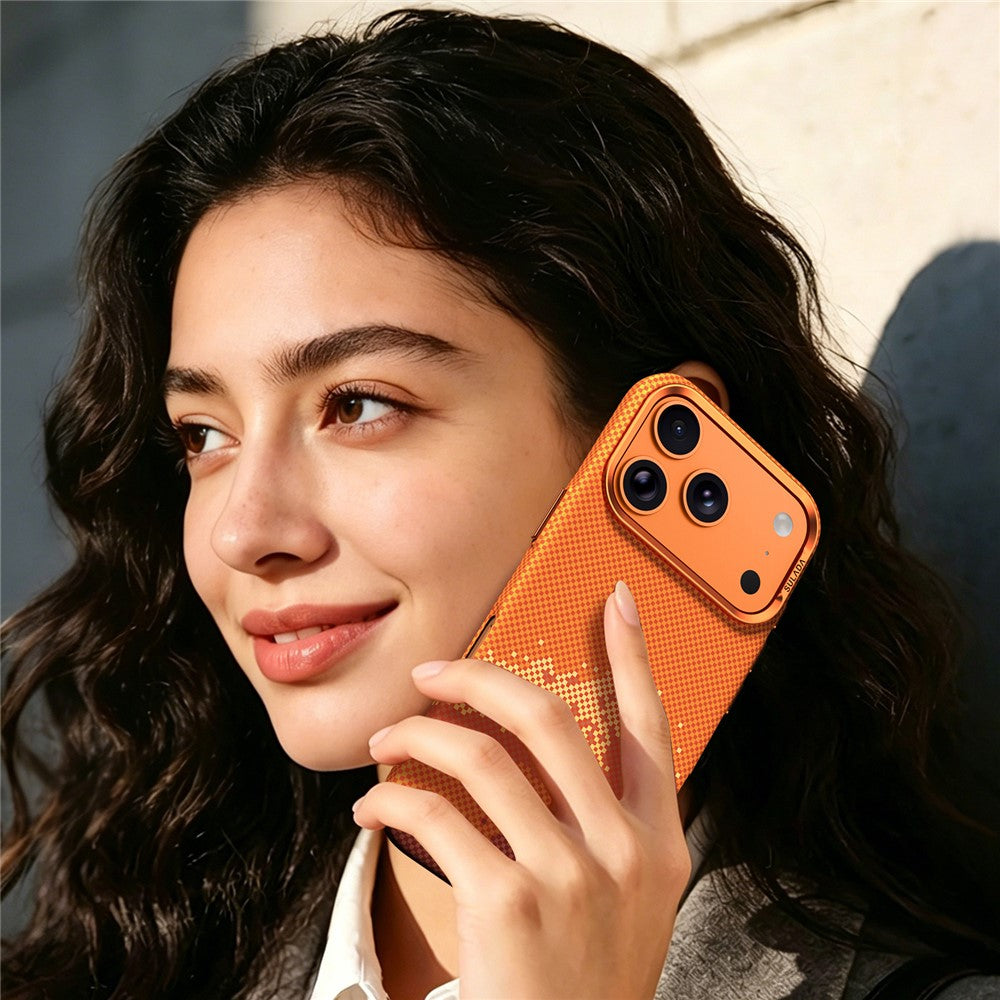 SULADA for iPhone 17 Pro Case Golden Mountain Pattern Skin-Feel Hard PC Slim Phone Cover