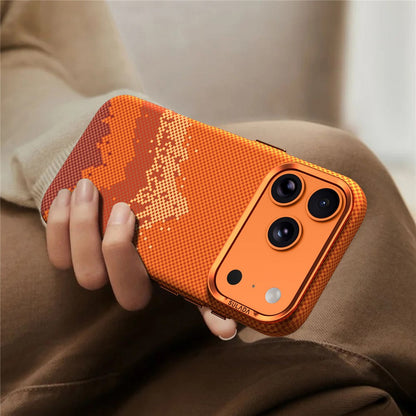 SULADA for iPhone 17 Pro Case Golden Mountain Pattern Skin-Feel Hard PC Slim Phone Cover