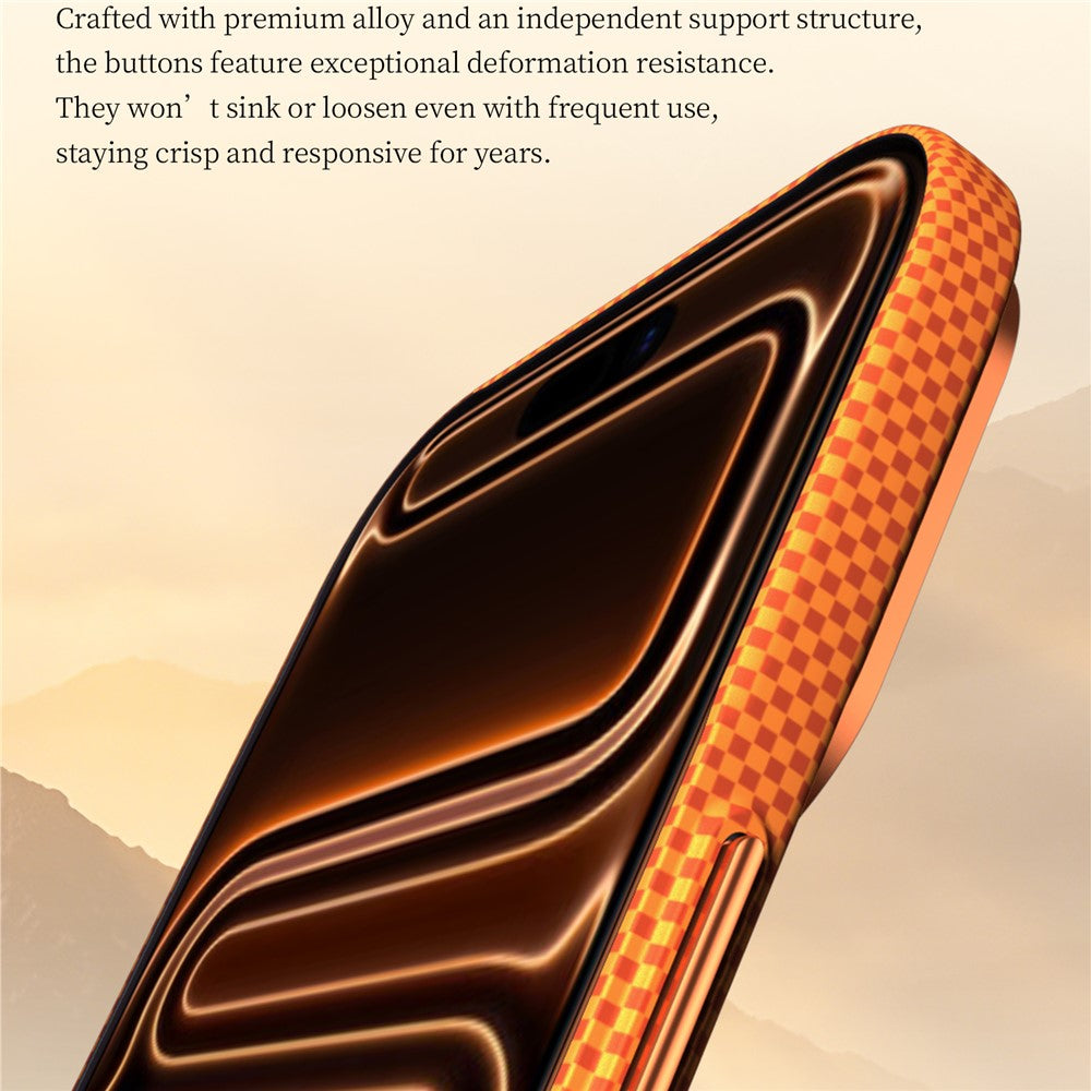 SULADA for iPhone 17 Pro Case Golden Mountain Pattern Skin-Feel Hard PC Slim Phone Cover