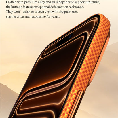 SULADA for iPhone 17 Pro Case Golden Mountain Pattern Skin-Feel Hard PC Slim Phone Cover