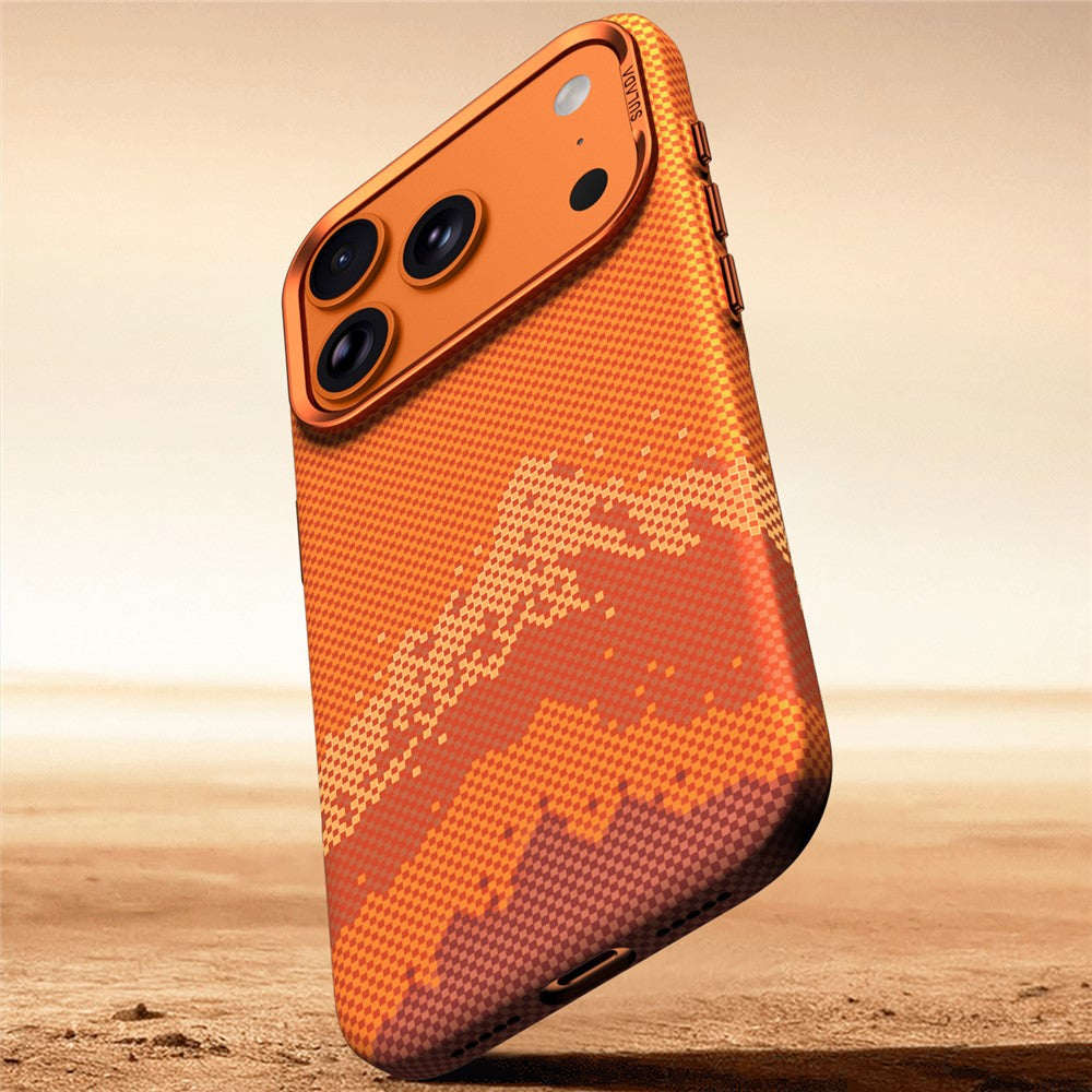 SULADA for iPhone 17 Pro Case Golden Mountain Pattern Skin-Feel Hard PC Slim Phone Cover
