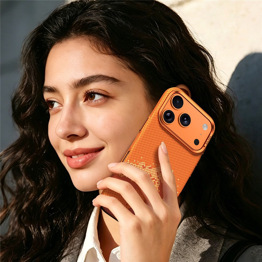 SULADA for iPhone 17 Case Golden Mountain Pattern Skin-Feel Hard PC Slim Phone Cover