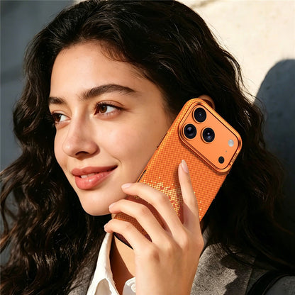 SULADA for iPhone 17 Case Golden Mountain Pattern Skin-Feel Hard PC Slim Phone Cover