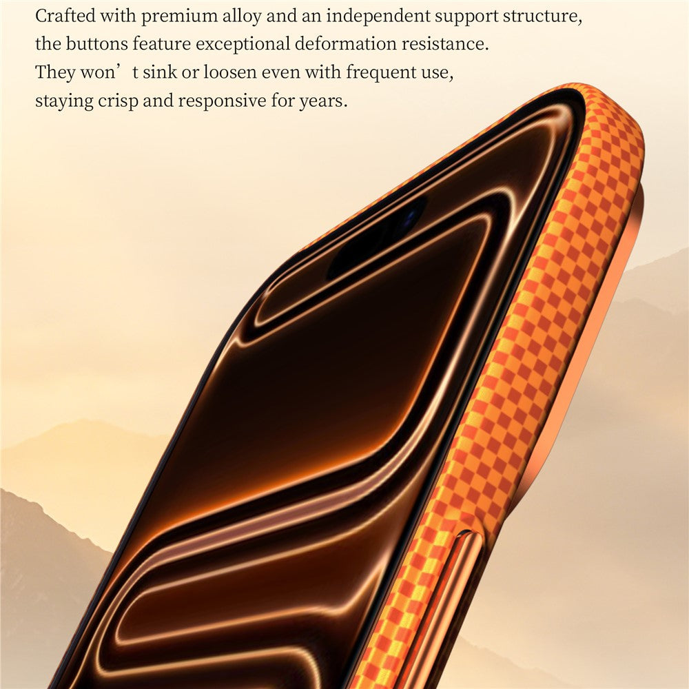 SULADA for iPhone 17 Pro Max Magnetic Case Golden Mountain Pattern Skin-Feel Hard PC Slim Phone Cover