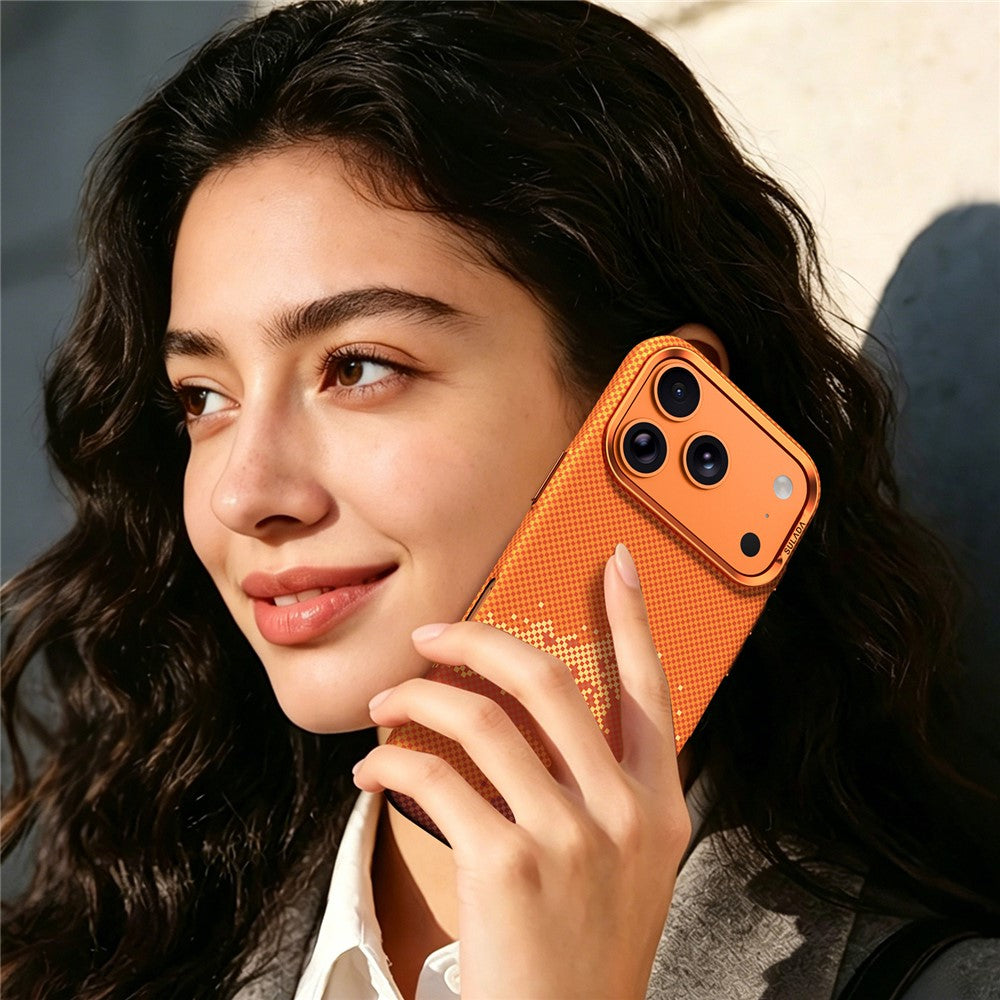 SULADA for iPhone 17 Pro Magnetic Case Golden Mountain Pattern Skin-Feel Hard PC Slim Phone Cover