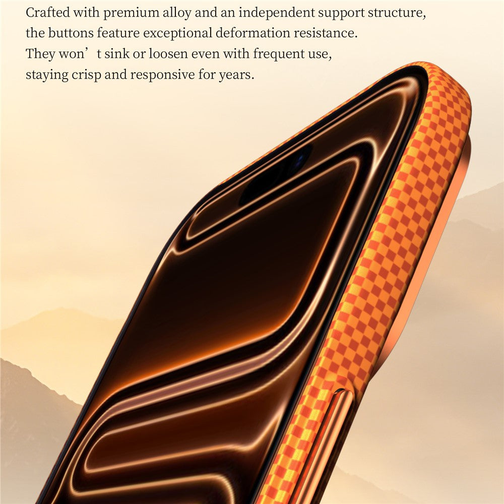 SULADA for iPhone 17 Pro Magnetic Case Golden Mountain Pattern Skin-Feel Hard PC Slim Phone Cover