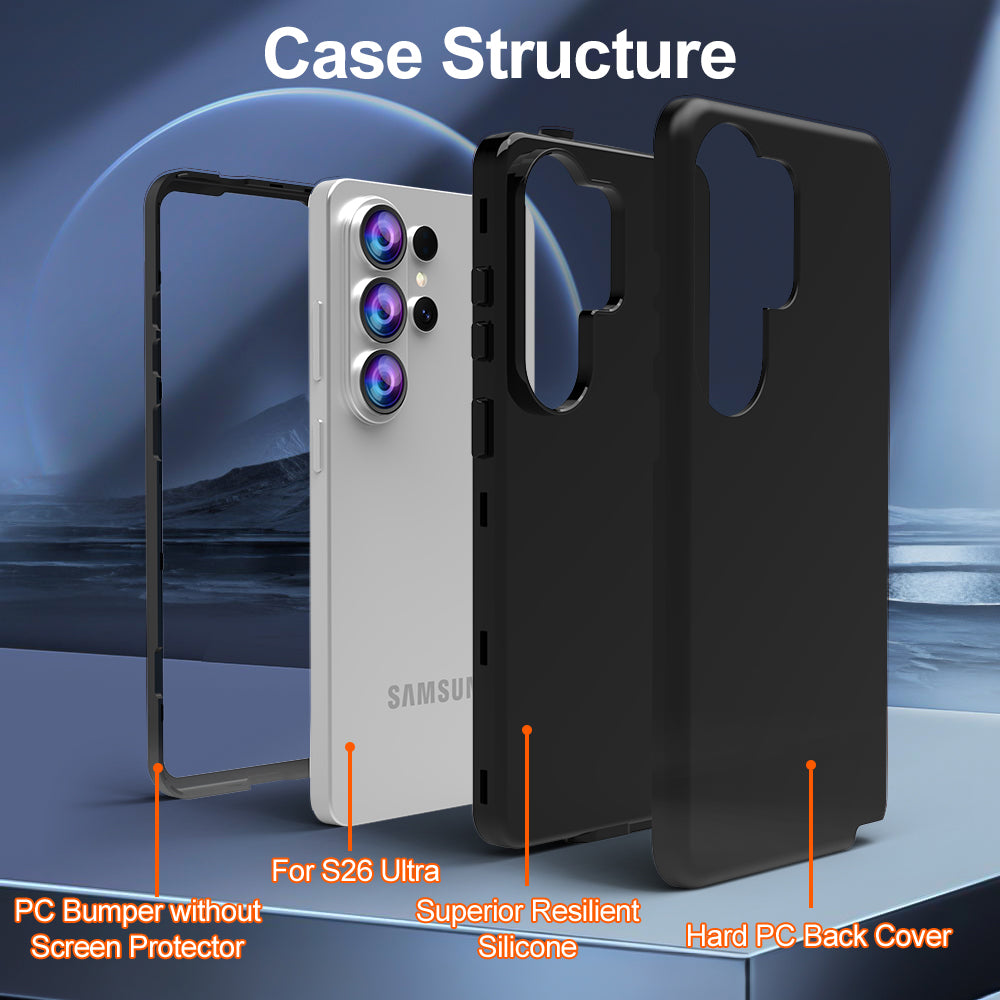 For Samsung Galaxy S25 Ultra GW03 Case TPU + PC Phone Cover Dual Layer Shockproof
