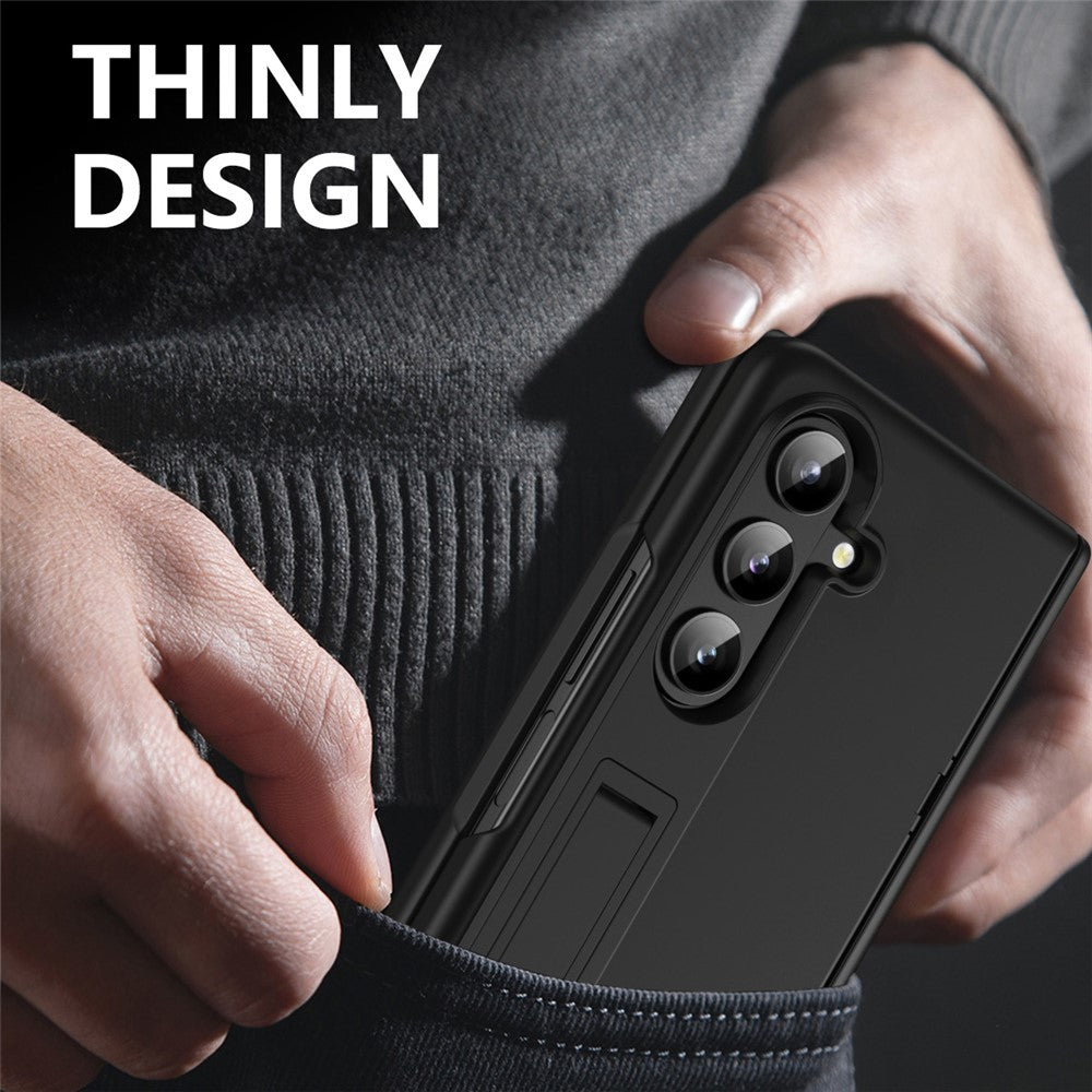 For Samsung Galaxy Z Fold8 Ultra Case Hard PC Anti-Drop Phone Cover with Kickstand / HD Screen Protector