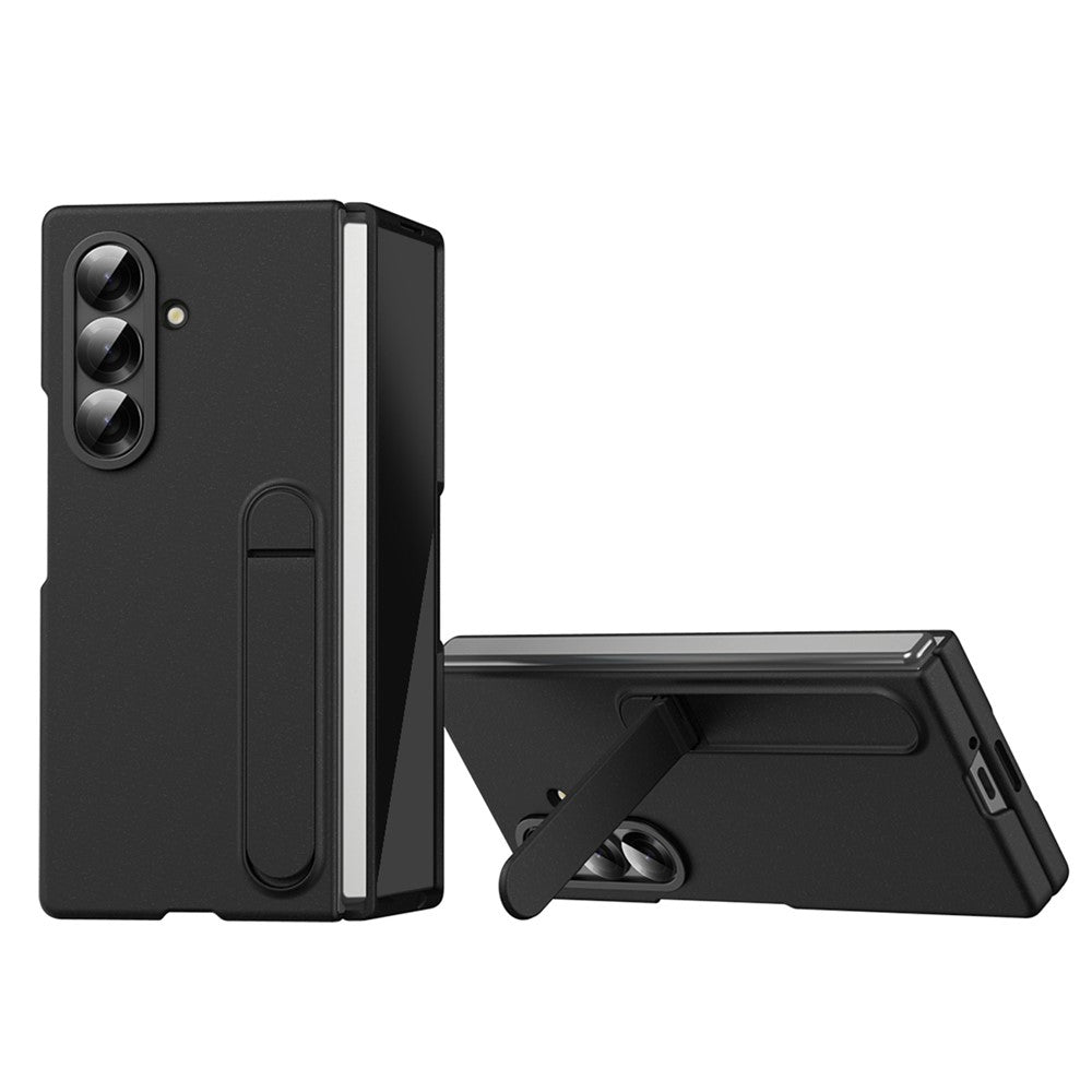 For Samsung Galaxy Z Fold8 Ultra Case Kickstand PC Phone Cover with Alloy Lens Ring