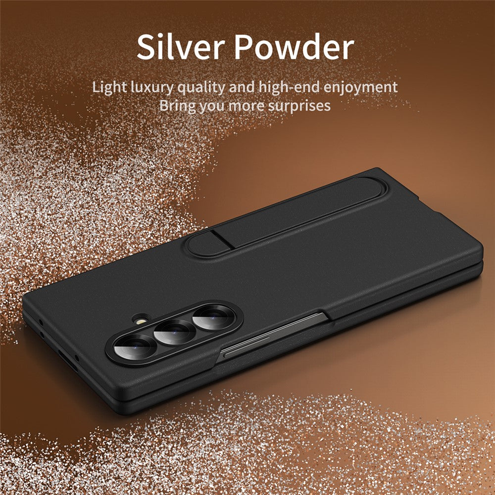 For Samsung Galaxy Z Fold8 Ultra Case Kickstand PC Phone Cover with Alloy Lens Ring